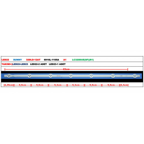 Sunny 32Dld-12At 6916L-1105A-1106A Led Bar Lc320Due